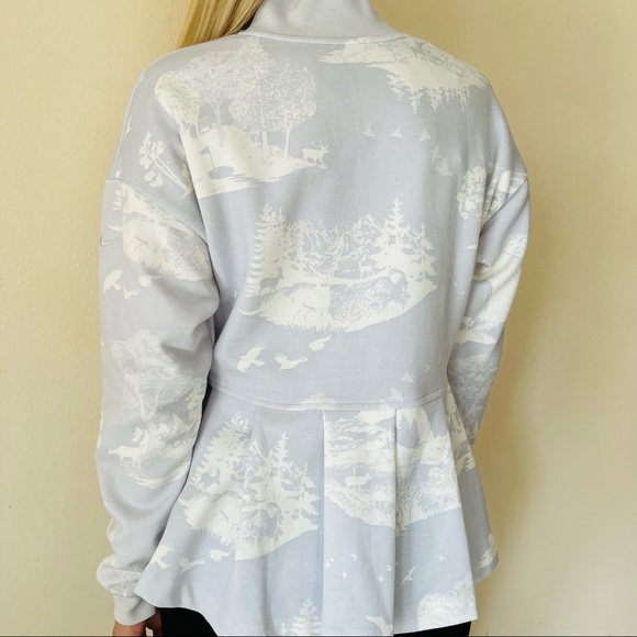 New Nike Golf Dri-Fit UV Printed Cozy Comfort Pleated Pullover Sweatshirt Top - Picture 4 of 9